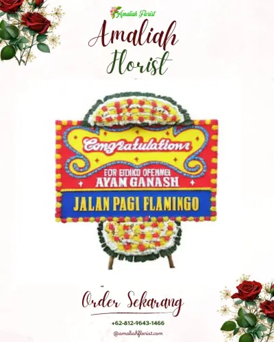 Bunga Papan Congratulation di Gunung Lingai